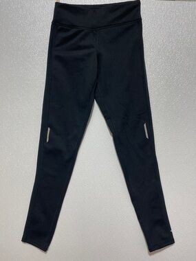 Champion Black Womens Active Leggings with Reflective Tabs
